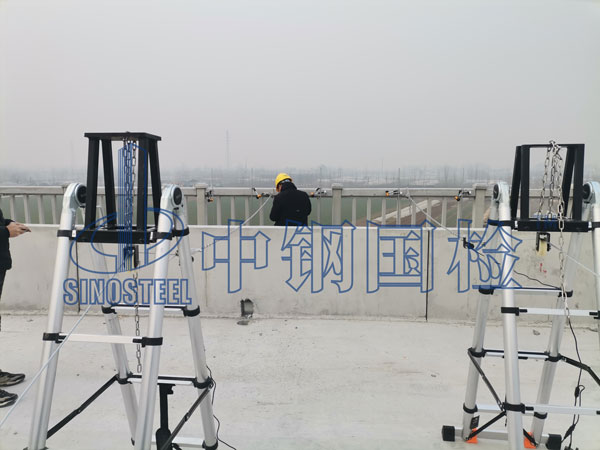 欄桿檢測現場