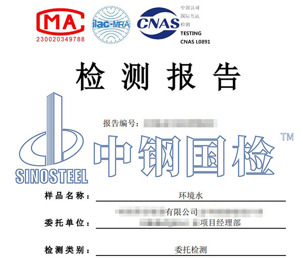 環(huán)境水鎂離子檢測報告